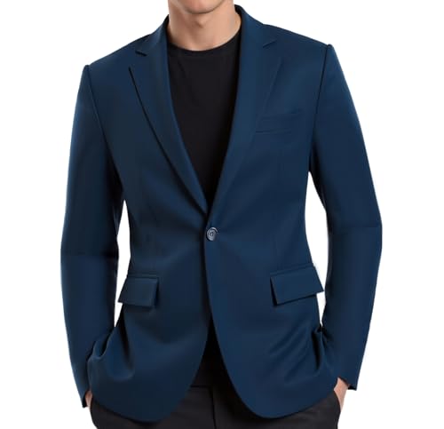 Beninos Mens Sport Coat Casual Blazer One Button Business Suit Jacket