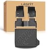 LASFIT Floor Mats & Cargo Liners for Jeep Grand Cherokee 2025 2024 2023 2022 New, Non-Slip All Weather Foot Mats, TPE Custom Automotive Floor Liners (NOT for WK or Grand Cherokee L)