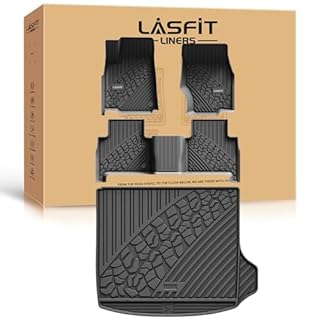LASFIT Floor Mats & Cargo Liners for Jeep Grand Cherokee 2025 2024 2023 2022 New, Non-Slip All Weather Foot Mats, TPE Custom Automotive Floor Liners (NOT for WK or Grand Cherokee L)