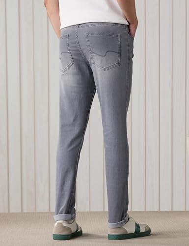Image of Amazon Brand - Symbol Men Cotton Rich Stretchable Slim Fit Jeans | Casual Denim | Available in Plus Sizes
