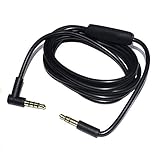 Replacement Audio Cable Cord Wire with in-line Mic Audio Extension Cable and Remote Control for Beats by Dr Dre Headphones Solo/Studio/Pro/Detox/Wireless/Mixr/Executive/Pill (Black)