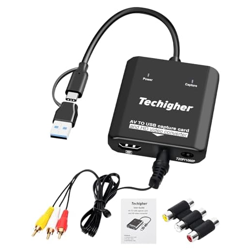 VHS to Digital Converter & RCA to HDMI Adapter USB Video Capture Card for VCR/DVD/AV/PS2/Wii,av to hdmi Converter Analog to Digital & HD Display Output, wii hdmi Adapter,Save/Convert OldVideo