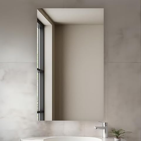 AQUADOM Royale 24W x 40H x 5D Right Hinge Medicine Cabinet Defogger, 3X LED Lighted Vertically Adjustable Magnifying Mirror, Electrical Outlets, Magnetic Organizer, Recessed or Surface Mount Cover