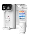 Waterdrop CT01 Countertop Water Filter System, Hot and Cold Water Dispenser with 6-Stage Filtration [???????????? ????????], 5 Temperature Options, Upgraded Product for Water Boiler, Touchscreen, White