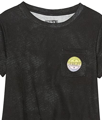 Image of Hurley Girls' Front Tie Graphic T-Shirt