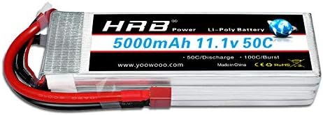 HRB Lipo Battery 5000 mAh 3S 11.1 V 50C Lipo Battery with Deans Plug T Plug for RC Hobby RC Car Helicopter Fleugzeug