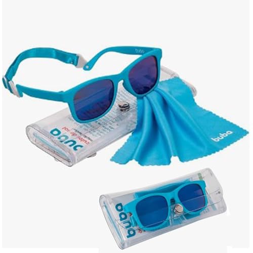 Óculos de Sol Infantil Bebê Com Alça Ajustável 3 a 36 Meses Proteção UVA E UVB (Azul)