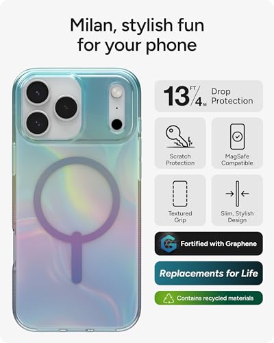 Coque ZAGG Milan iPhone 17 Pro Max avec bords texturés