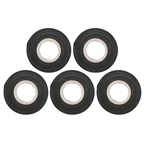 Image of Air Conditioner Pipe Tapes, Pack of 5 PVC Oil Tube Protective Wrapping Tapes 6cm Width Pipe Repairing Supplies for Electronic Parts and Supplies Machine Tools (Black)