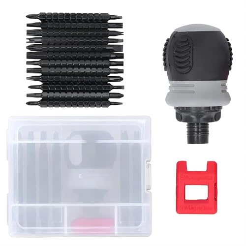 Image of Sunkizzrs 34 in 1 Ratchet Screwdriver Semi-Automatic Ratchet Telescopic Screw Driver Screwdriver Set Ratchet Combination Professional Multi Functional Tool Kit With Magnetizer /Demagnetizer