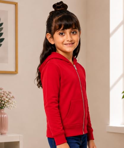 Image of ADBUCKS Girl's Cotton Hooded Sweatshirt