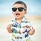 Cadimus Baby Sonnenbrille,Sonnenbrille 6 Monate-3 Jahre,mit Riemen Verstellbar für Kleinkind Baby,Flexibler und Biegsamer Rahmen,polarisierte Sonnenbrille fur Jungen Mädchen（Schwarz）-D3