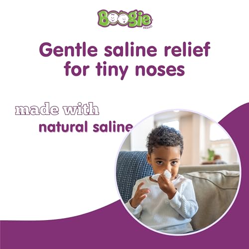 Image of Boogie Wipes Saline Nose Wipes - 45 Count - Fresh Scent, Hypoallergenic & Alcohol-Free - Allergy Relief - Made with Natural Saline, Aloe, Chamomile & Vitamin E - Diaper Bag Essential (Pack of 3)
