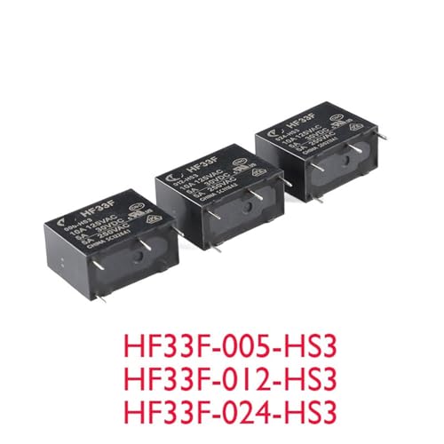 Relais HF33F-005-HS3 5V miniature normalement ouvert pour circuit imprimé