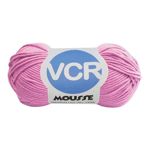 Image of VCR 4ply Blush Pink Yarn, 100 Grams Hank, 190 Meters Length, Acrylic Ball for Crochet and Knitting, Soft Crosia Threads, Pack of 1 Yarn, Suitable for DIY Crafts