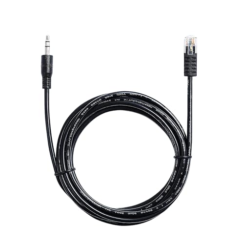 Xiusiyt 3.5mm Stereo Jack to RJ12 Cable for Fanatec Handbrake for Connecting Clubsport Wheel Bases/Racing Wheels,Length 2m