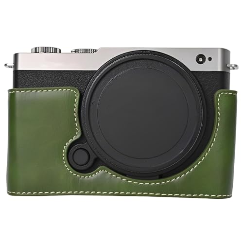 �v���e�N�e�B�u�J�����P�[�X��?Panasonic Lumix DC-S9�Ή� �ی�J�o�[ ���~�b�N�XS9�pPU���U�[�n�[�t�P�[�X�X�^�C���b�V���Ōg�ѐ��̍����V���b�N�h�~�P�[�X (�O���[��)