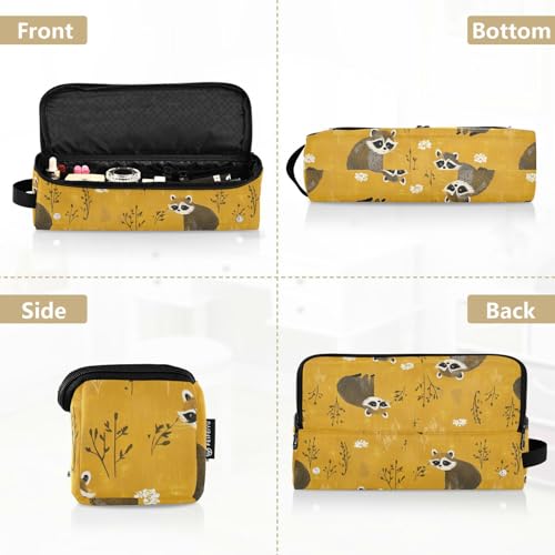 Cute Animals organizador y estera resistente al calor 2 en 1 para herramientas de cabello amarillo miniatura 5