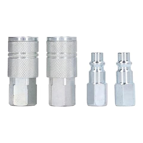 Air Hose Fittings, 3/8 Inch NPT Air Compressor Fittings Quick Connect Air Fittings Air Coupler Plug Kit Cover