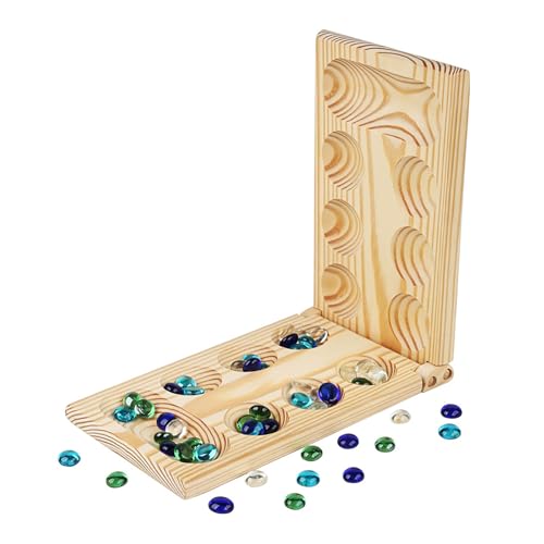 Review de Juego mancala disponible en línea para comprar. 29 PINNKL mancala Juego de Mesa, Juego de Mesa de Madera Mancala Plegable, Juegos de Estrategia Cerebral para niños, Juguete Educativo Regalos de cumpleaños y Navidad para niños y...