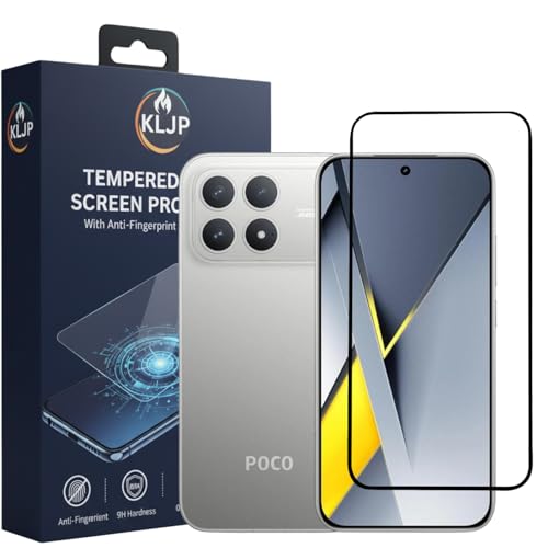Image of Gorilla Tempered Glass For POCO F8 Pro (Pack of 1) With Installation Kit | Edge to Edge Coverage | Black