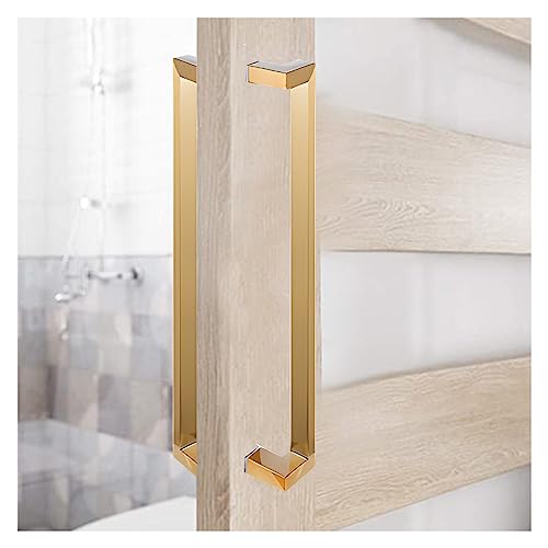 モダンで頑丈なゴールドの引き戸ハンドル、長さ100cmのスチールゲート、シャワードアや納屋のドア用
