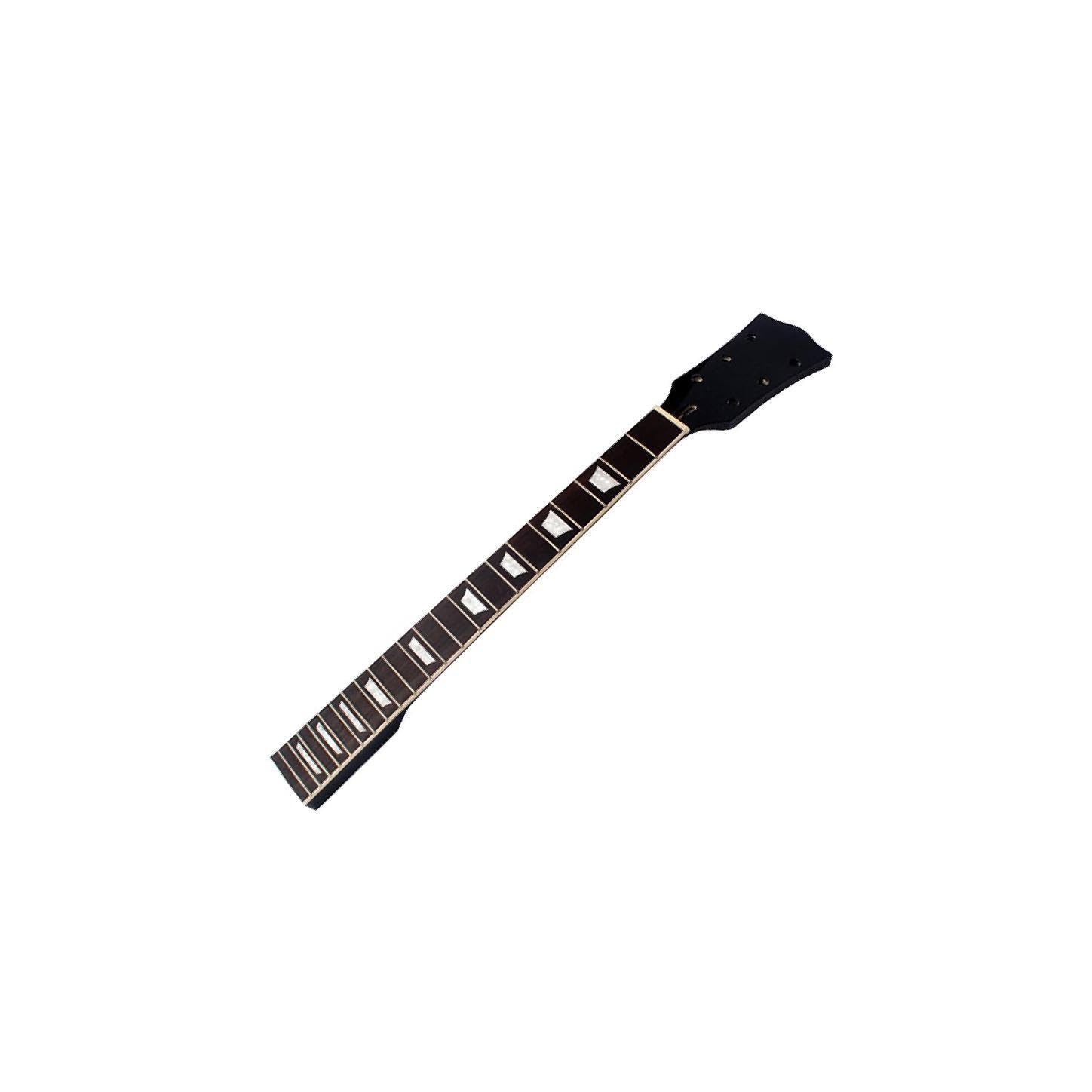 Manico per chitarra elettrica Accessori versatili per la sostituzione della chitarra in palissandro Due tipi attraenti di accessori di sostituzione a mosaico in palissandro come la tastiera.