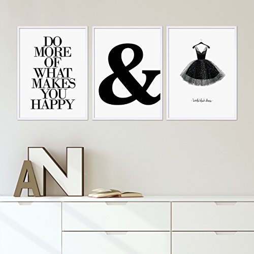 PHOTOLINI Bilderrahmen 50x70 cm Weiß MDF-Holz Posterrahmen, bruchsicheres Acrylglas, zum Aufhängen, extra Zubehör - für Fotos, Bilder & Poster – Bild 6