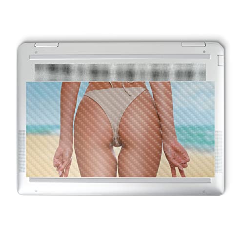 Image of MightySkins Carbon Fiber Skin Compatible with HP Spectre x360 14 inch (2022) Full Wrap Kit - Beach Ready | Protective, Durable Textured Carbon Fiber Finish | Easy to Apply | Made in The USA
