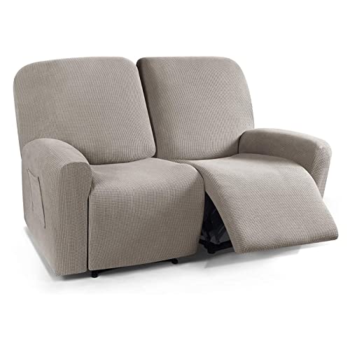 Funda elástica para sillón reclinable en el salón familiar 2