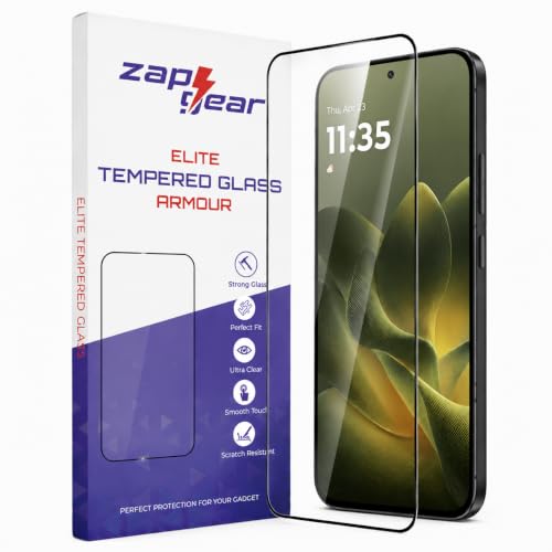 Image of Tempered Glass for Motorola Edge 70 | 9H Military-Grade Hardness | Edge-to-Edge Coverage | Bubble-Free HD Clear Screen Protector | Anti-Scratch & Fingerprint Resistant