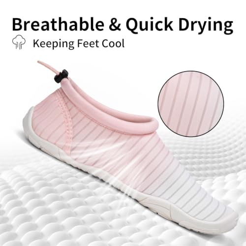 Image of Mishansha Womens Barefoot Water Shoes Wide Toe Box Swim Shoes Quick Dry Non Slip
