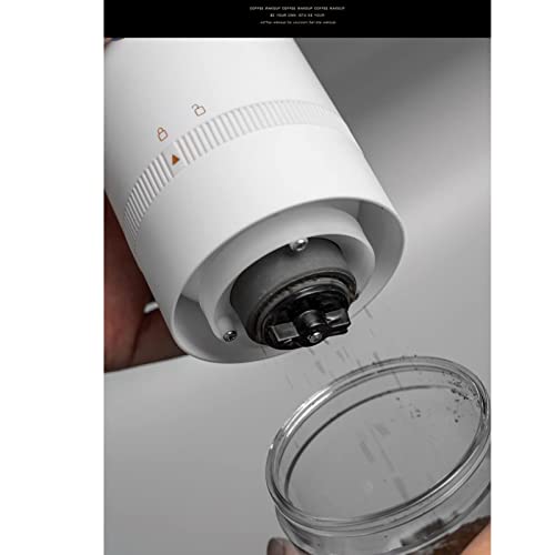 QMJHHW Molinillo De Café Eléctrico Portátil, 4 Tazas / 30 G / 1 Oz, Molinillo Cónico Automático Compacto, Molinillo De… - Imagen 8