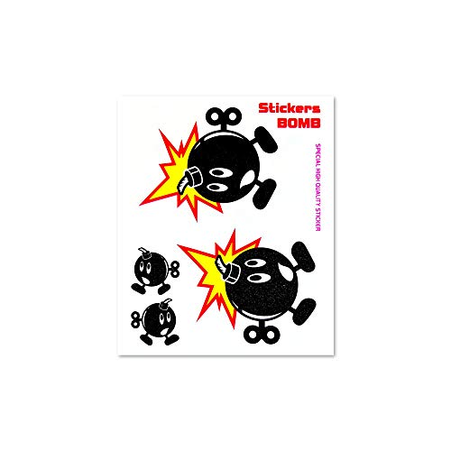 4R Quattroerre.it 6131 Adhésif Sticker Bomb Grenades, 10 x 12 cm