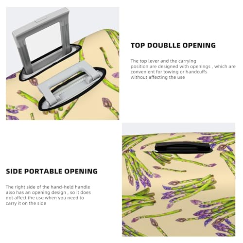 Travel Luggage Cover Protector - Hilarious Asparagus Print Anti-Scratch Suitcase Covers Fits 18-32 Inch Luggage3