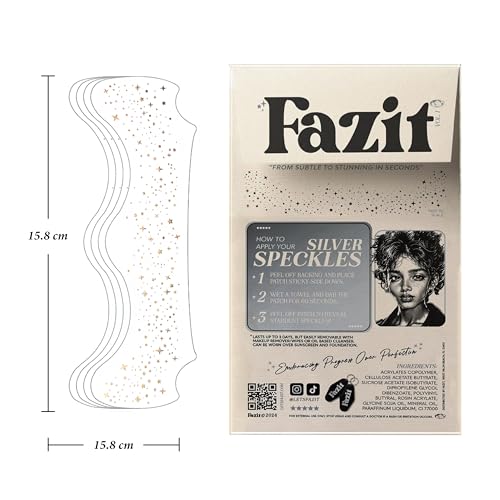 Fazit Silver Speckles Glitter Patches