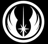 Jedi Order Sticker Vinyl Decal Die Cut - Car Window Wall Decor, Die Cut Vinyl Decal for Windows, Cars, Trucks, Tool Boxes, laptops, MacBook - virtually Any Hard, Smooth Surface