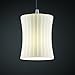 Justice Design Group FSN-8815-10-WEVE-NCKL-RIGID Fusion Collection Mini 1-Light Pendant