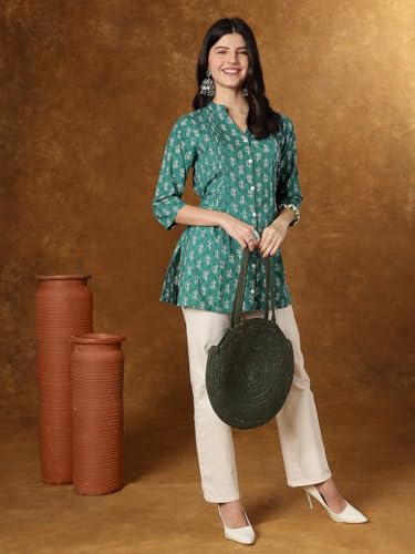 Image of Janakdulari Fashion Cotton Printed Top for Women and Girls (JDC-307)|| Party Office Home College Jean Wear