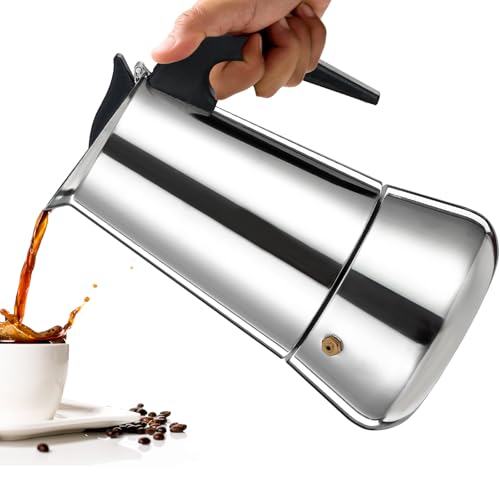 Vaolvpant 12 Cup Moka Pot Percolator Italian Coffee Maker 600ml Stovetop Espresso Mocha Stainless...