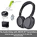 Avantree ANC032 Active Noise Cancelling Headphones Over Ear with Microphone for Home Office, Conference Call, Wireless Wired ANC Sound proof Hi-Fi Stereo Bluetooth Headset with Mic for TV PC Computer
