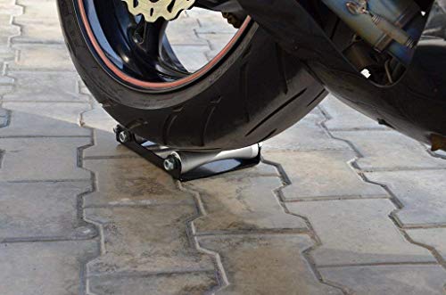 Grand Pitstop Motorcycle Wheel Cleaning Stand - Paddock Stand Replacement - Wheel Roller Stand For Tire Cleaning & Chain Lubrication - Groller (Large (Bikes < 600 Lb & Tire Width <240 Mm)) #TOP2