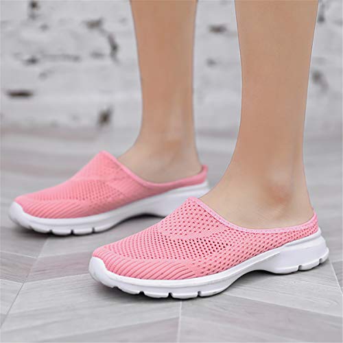 Chicwind Womens Garden Clogs Slip-On Backless Sneaker Mules Shoes Pink 8 #TOP4
