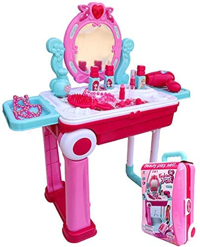 Bestie toys Beauty Makeup Plastic Pretend Play Set Fashion Set Suitcase Toy, Gift for Girls 3-8 Year Old Kids (B0C7L9BS4P) Amazon Price History, Amazon Price Tracker