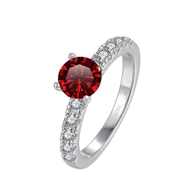 Bague de fiançailles moissanite D éclat diamant 1 carat pour femme