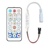 ⚙️ Performances et Polyvalence Professionnelles : Pilote jusqu'à 2048 LEDs/pixels (puissance max 8A en 5V). Large plage de température de fonctionnement (-20°C à 60°C). Parfait pour éclairage intérieur (chambre, salon, bar), décoration événementielle, signalétique LED, ou prototypage créatif.