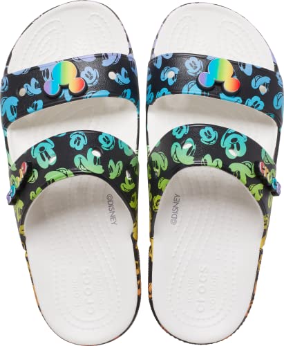 Crocs Unisex Classic Rainbow Sandal Slides #TOP8