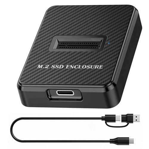 M.2 NVMe und SATA auf USB C Dockingstation, Dual-Protokoll M.2 auf USB C Adapter, 10 Gbit/s externes SSD-Kartenlesergeh&auml;use, kompatibel mit M Key, B+M Key, f&uuml;r 2280, 2260, 2242, 2230 SSDs