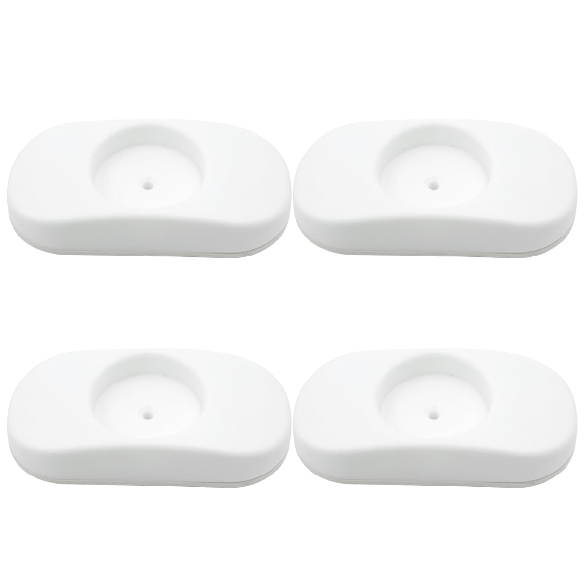 Alnicov 4 Pcs Baby Gate Wall Protector Set, Stair Gate Extension Wall Saver for Pressure Mounted Gate Babies or Pets Safety (White)