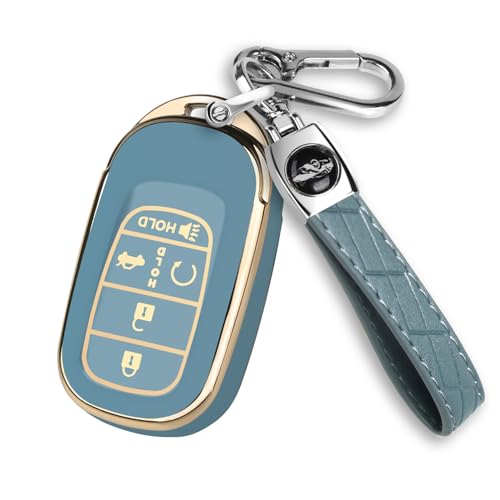 Housse de porte-clés Honda bleu universel pour Civic et CRV